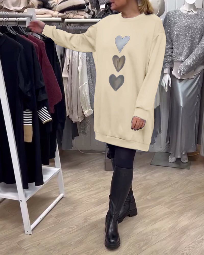 Stilla | Shift Hjerte Mønster Casual