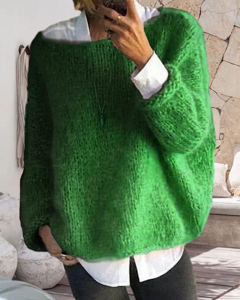 Stilla | Tidssvarende Rundhalset Pullover
