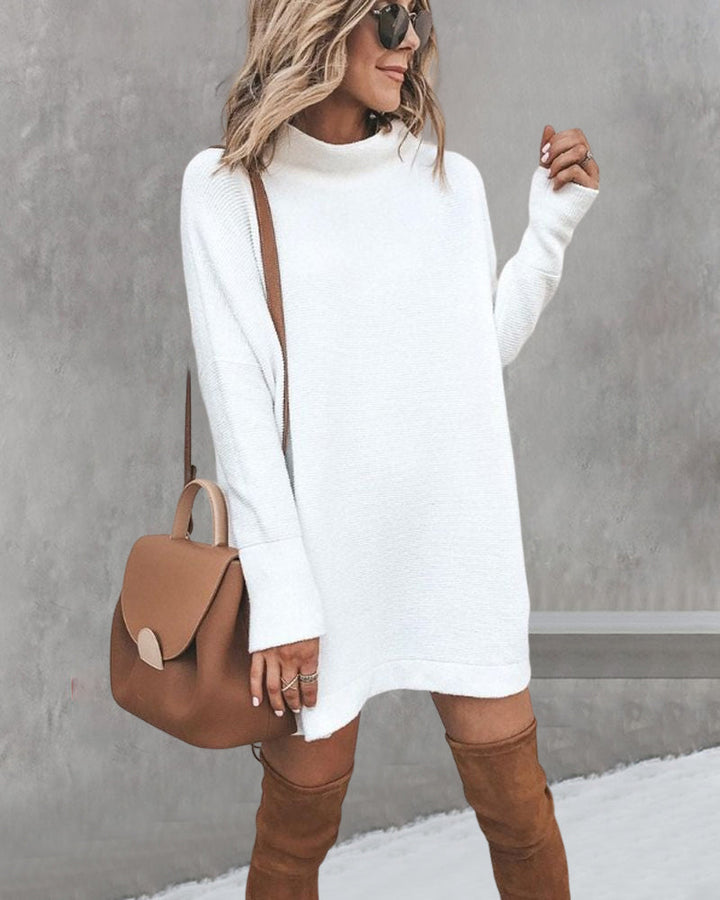 Stilla | Casual Loose Dress with Turtleneck