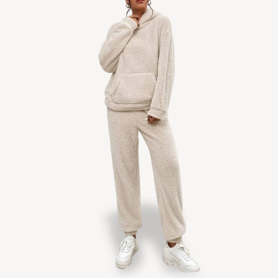 Stilla | Dame Fleece-Loungewear-Sæt Træningsdragt