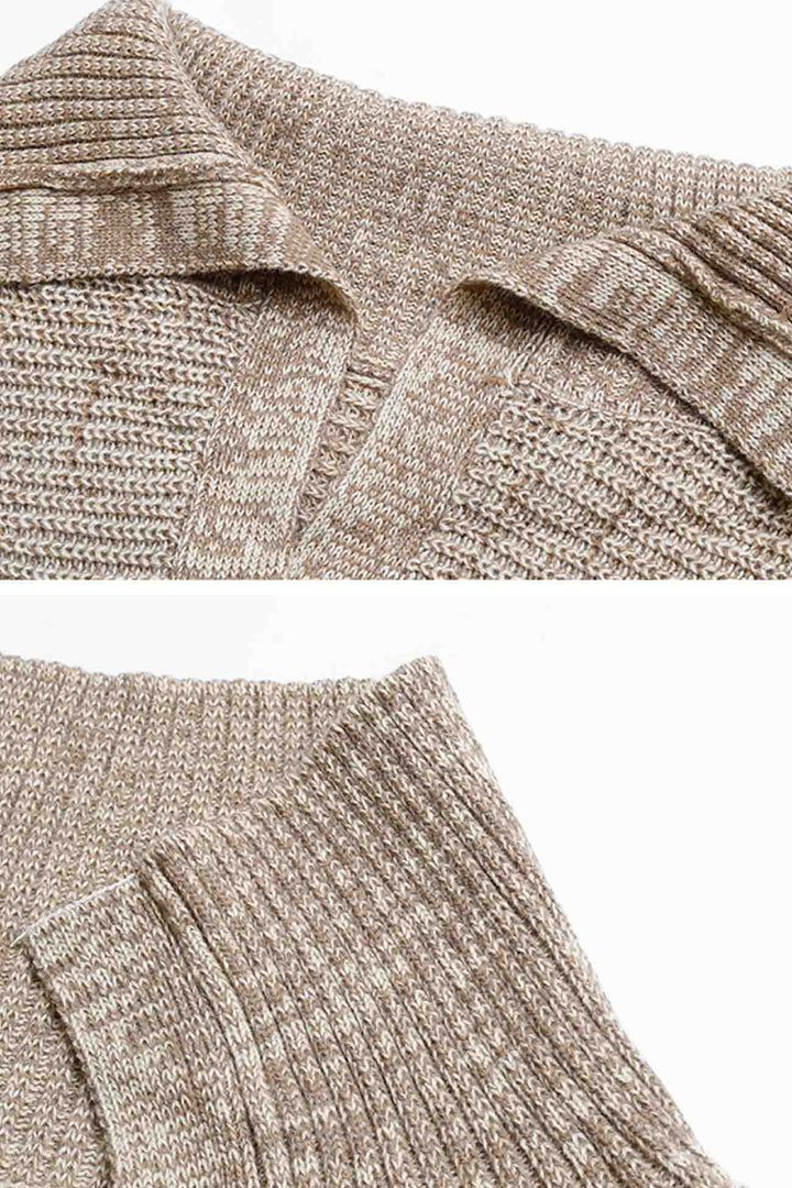 Stilla | Khaki Pullover Med Lange Ærmer Og Opfoldning