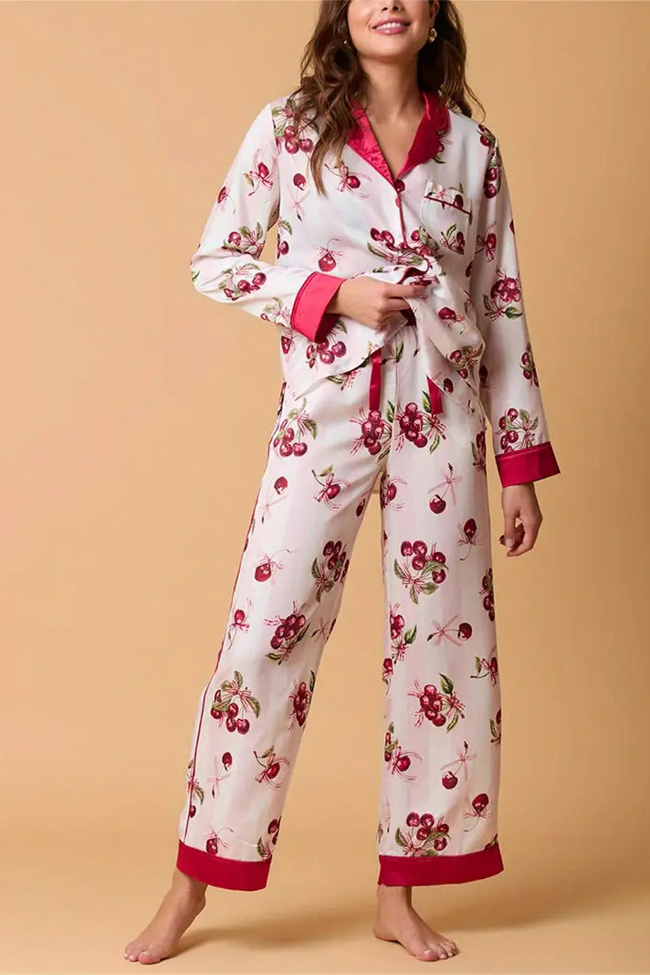 Stilla | Julefestlig Stribet Pyjamas Sæt