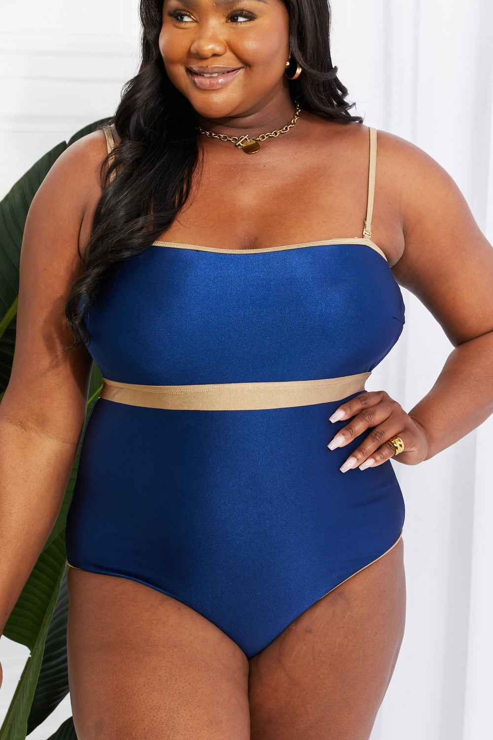 Stilla | West Swim Wave Break Contrast Trim Én-delt