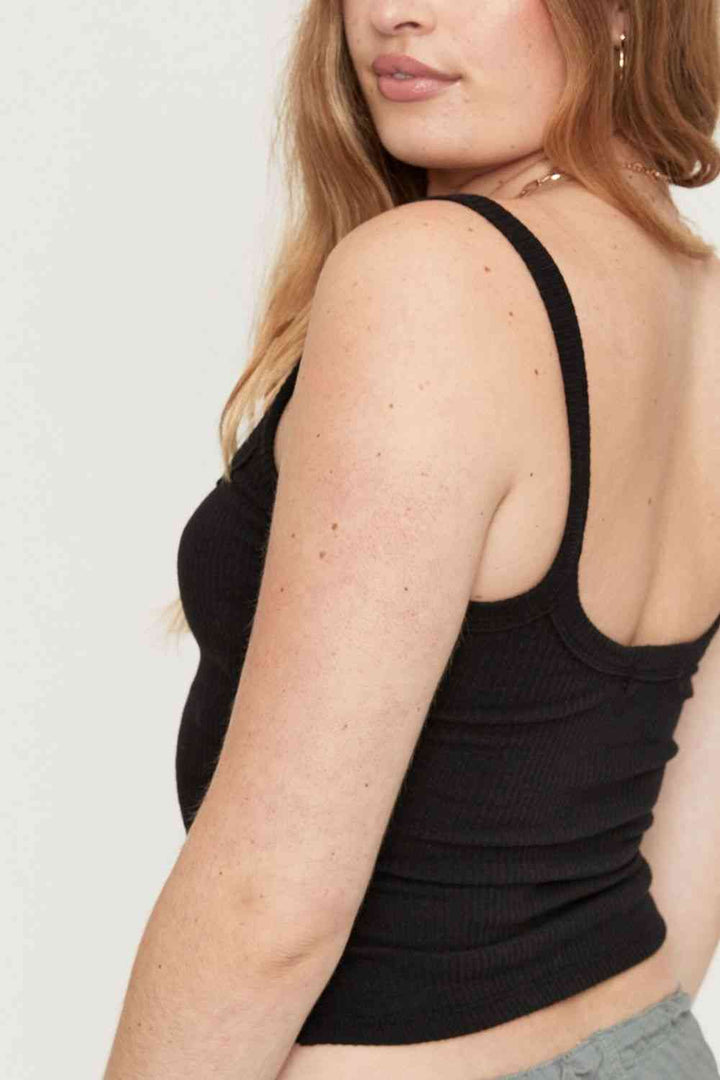 Stilla | Dine Drømme Ribbet Cropped Cami