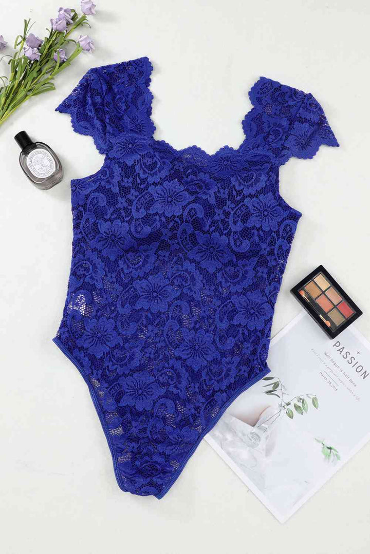 Stilla | Sweetheart Hals Blonder Bodysuit