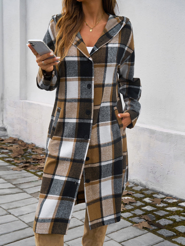 Stilla | Ternet Langærmet Hættetrøje Coat