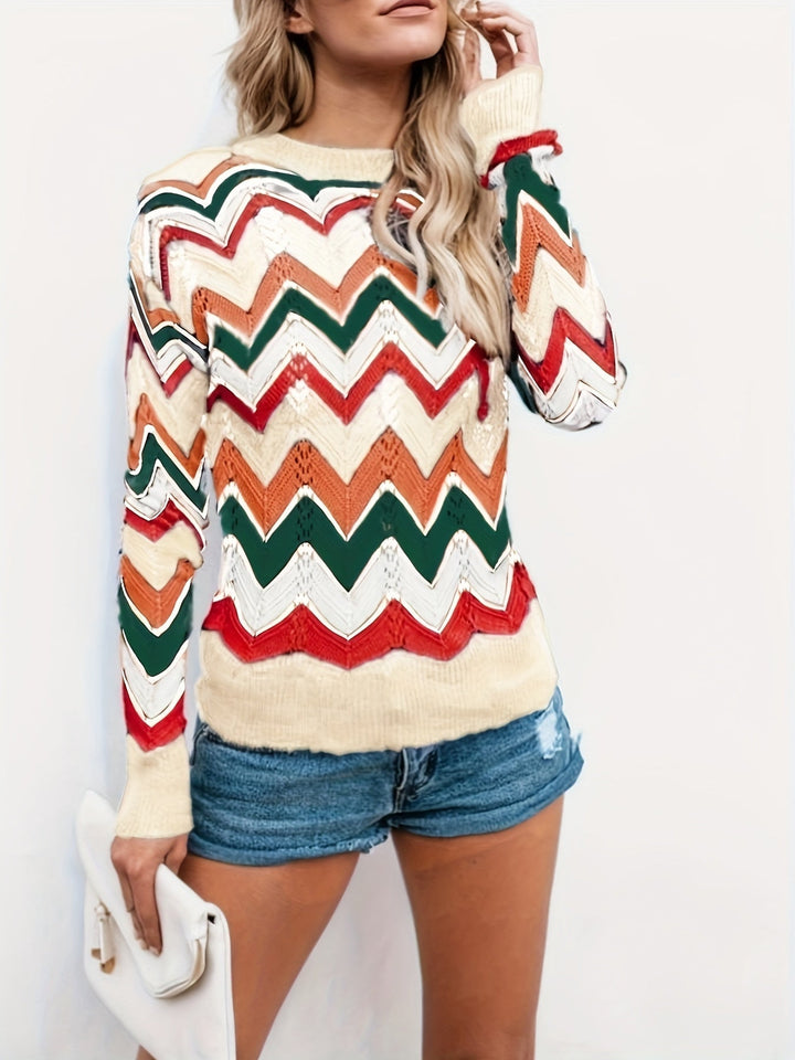 Stilla | Pullover med lineær design
