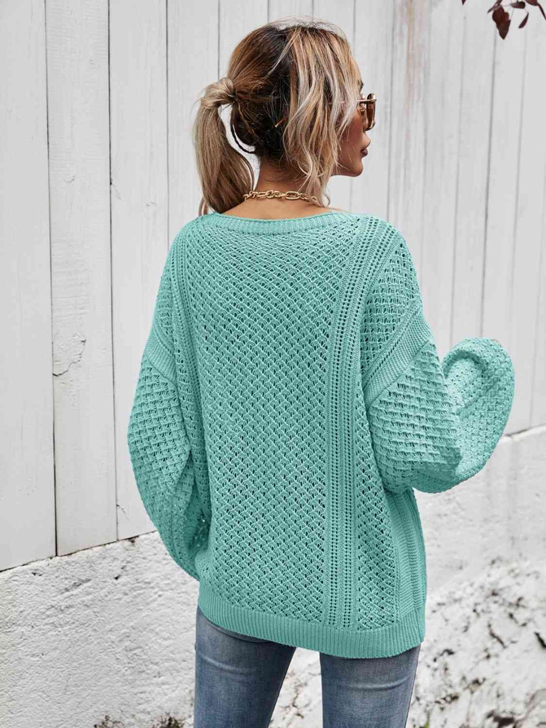 Stilla | Nakke Droppet Skulder Sweater