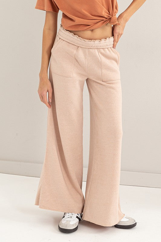 Stilla | Rise Wide Leg Drawstring Bukser