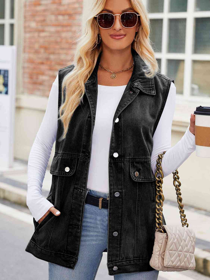 Stilla | up Krave Denim Jakke Med Lommer