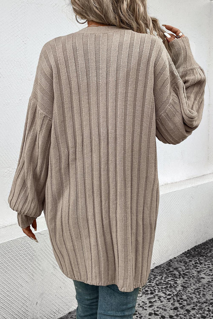 Stilla | Åben Front Cardigan med Lommer