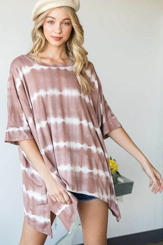 Stilla | Tie Dye Rund Hals Tunika