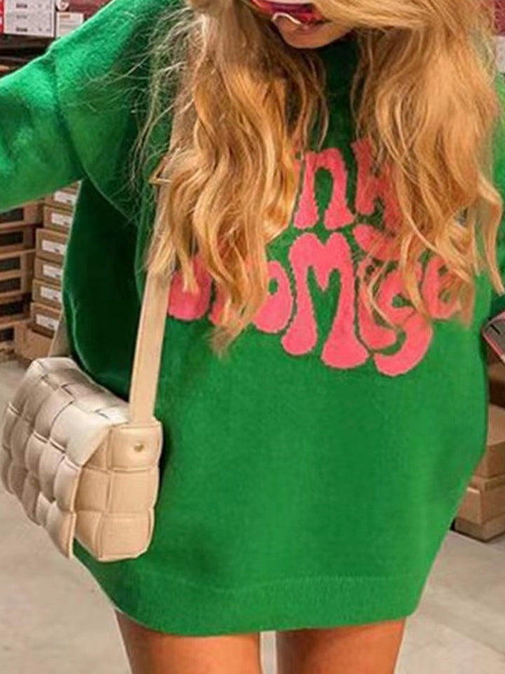 Stilla | PROMISE Rund Hals Drop Skulder Sweater