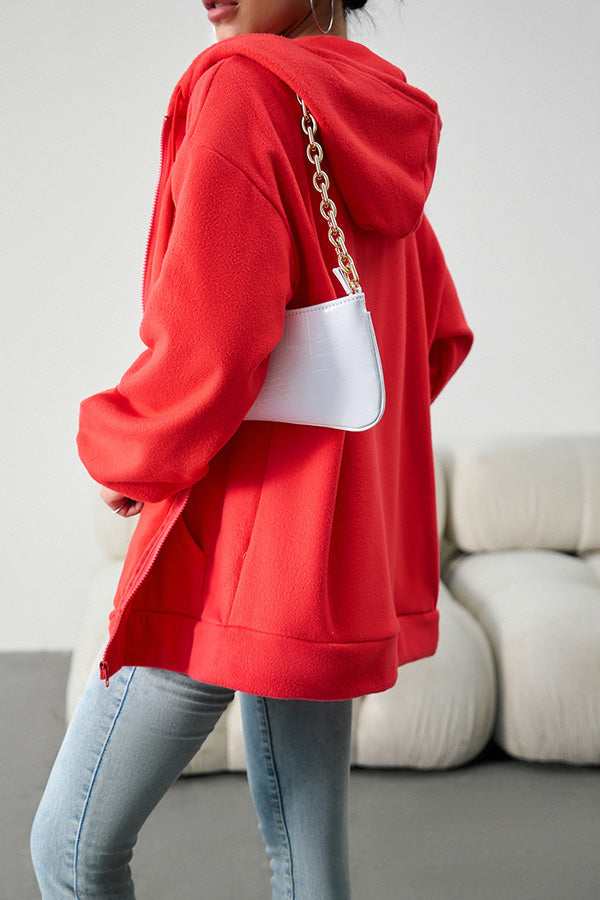Stilla | Løs pullover cardigan med hætte