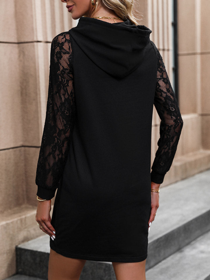 Stilla | Trim Langærmet Hættedress