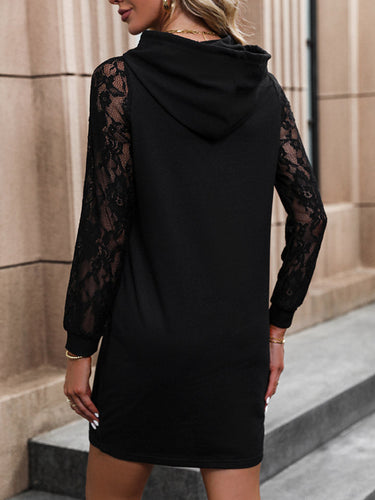 Stilla | Trim Langærmet Hættedress
