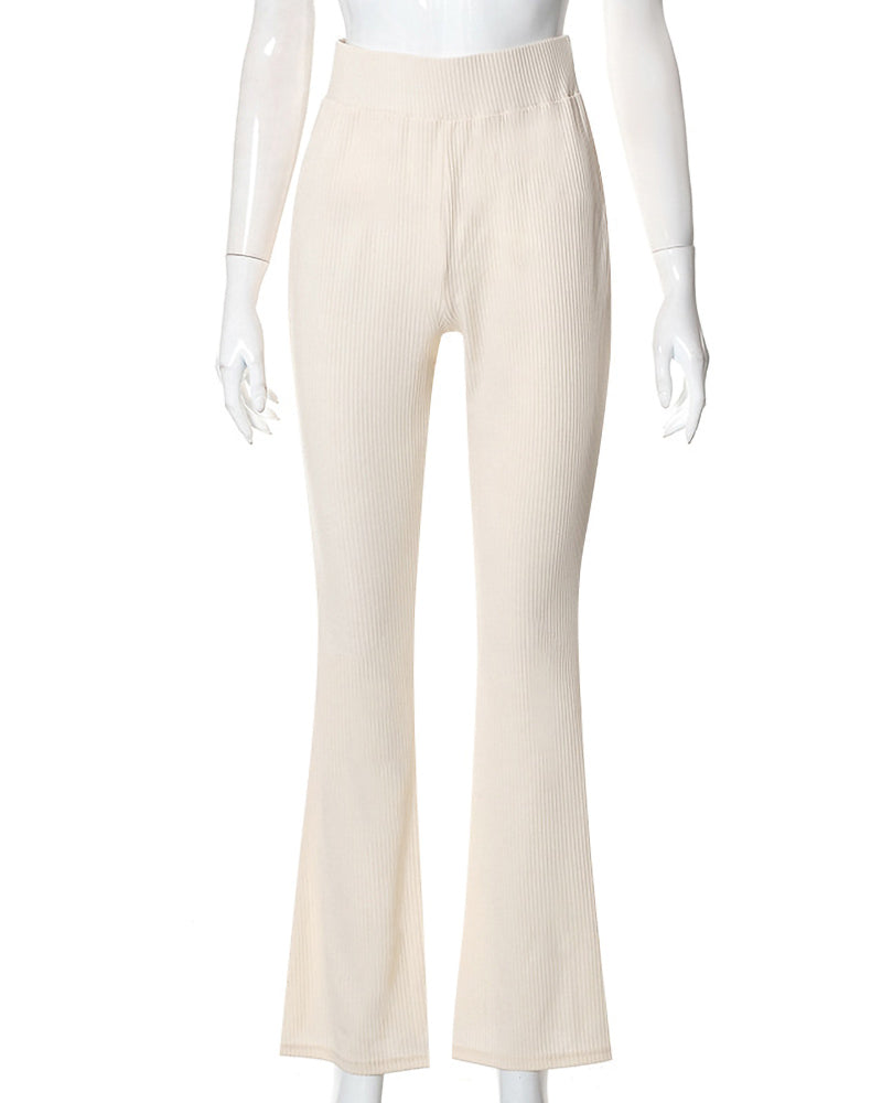 Stilla | Slim Fit Bukser med Micro Flare