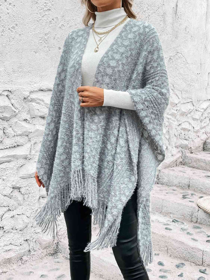 Stilla | Front Fringe Hem Poncho