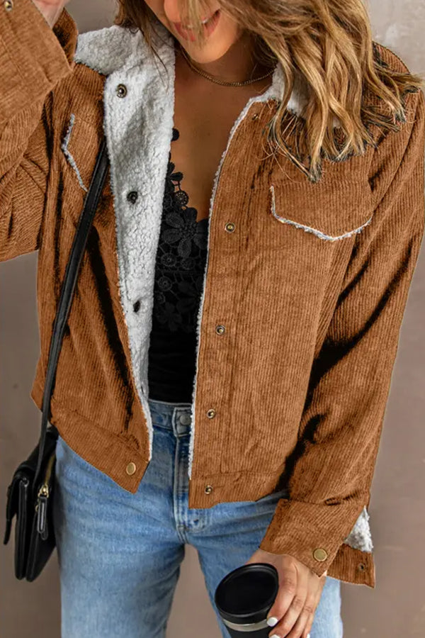 Stilla | Lambswool Patchwork Corduroy Jakke