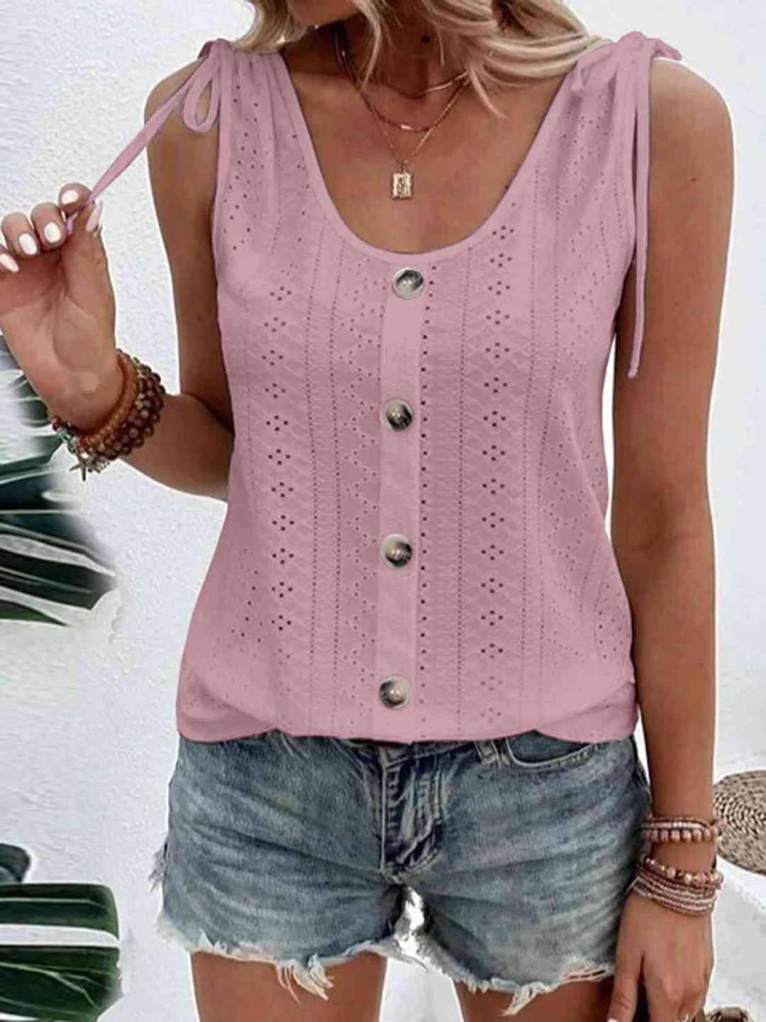 Stilla | Full Size Scoop Neck Ærmeløs Tank Top