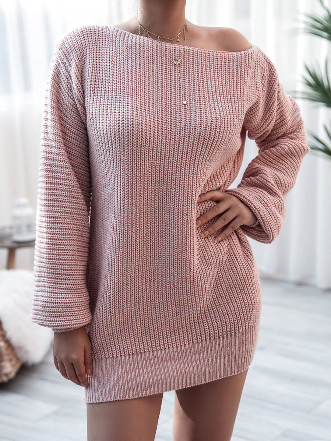 Stilla | Strik Mini Sweater Kjole