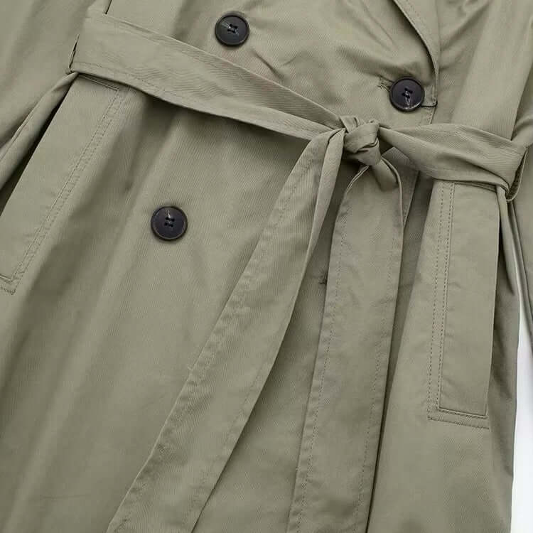 Stilla | Elegant dobbeltforet dames-trenchcoat med bælte