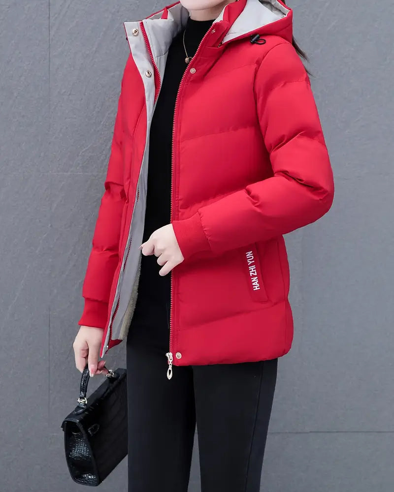 Stilla | Løs Enfarvet Varm med Hætte