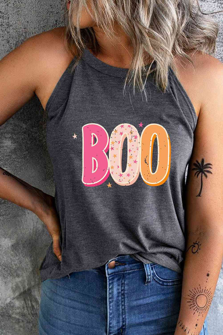 Stilla | Neck Uden Ærmer Boo Grafisk Tank Top
