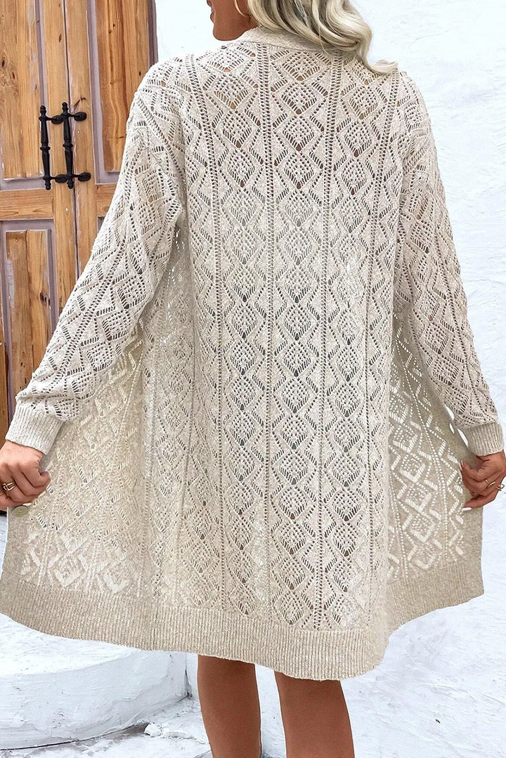 Stilla | Knap-ned Langærmet Cardigan