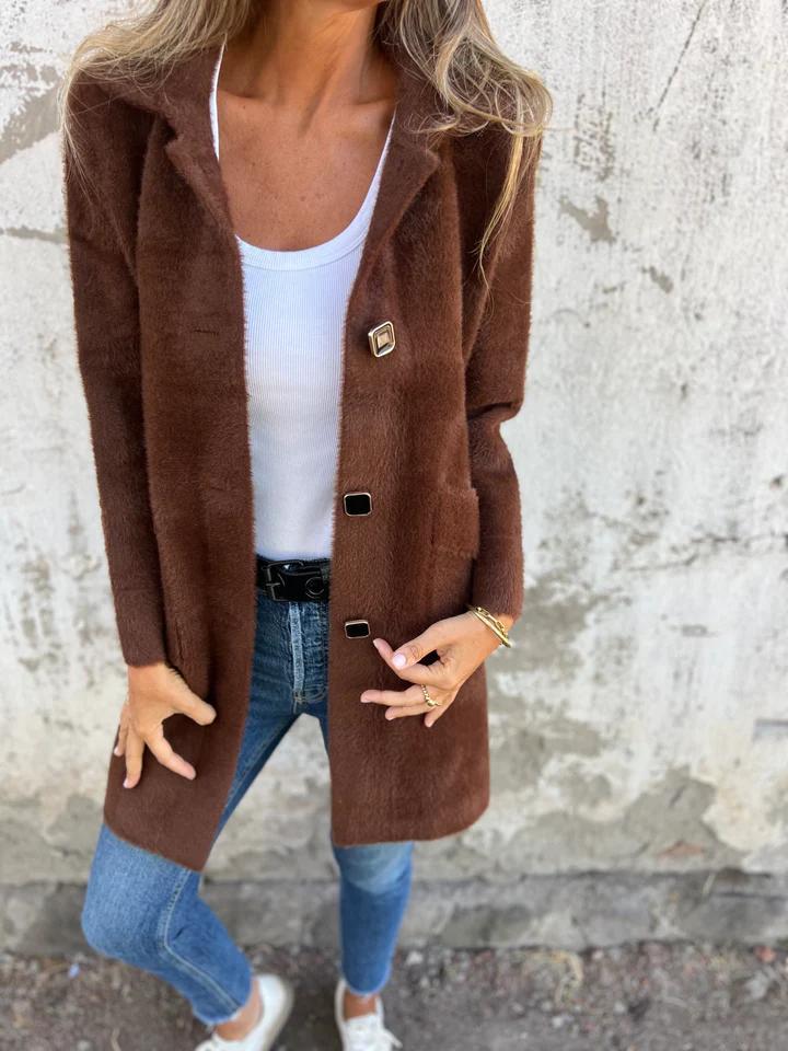 Stilla | Lang Jakke med Knapper