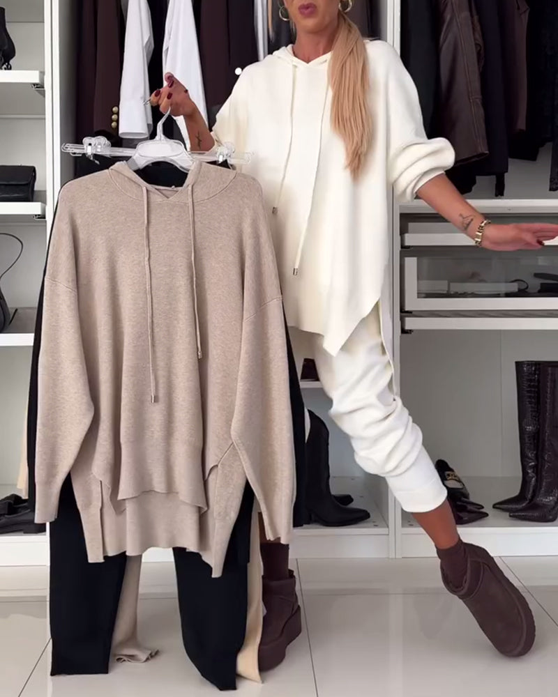 Stilla | Sæt Ensfarvet Sweater og Bukser
