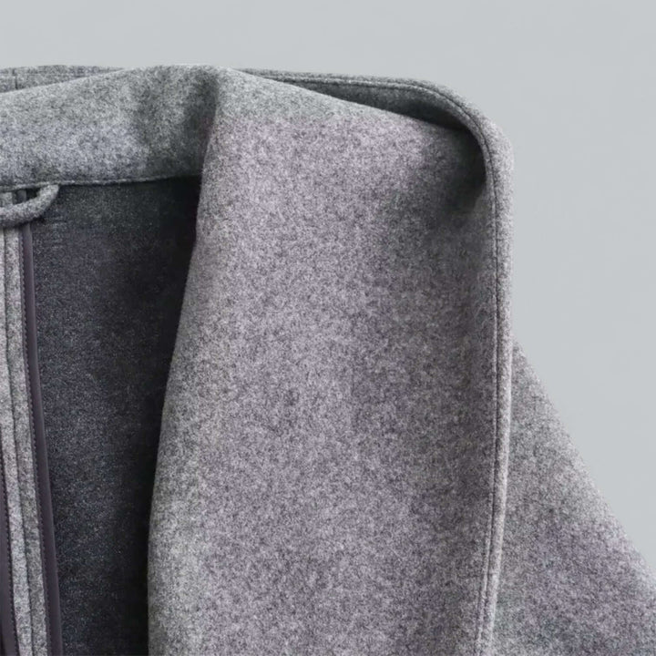 Stilla | Dame Hoodie Lang Trenchcoat