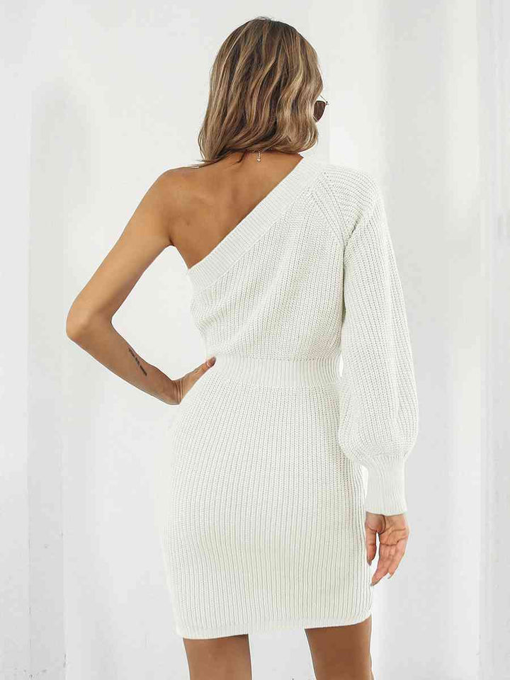 Stilla | Skulder Mini Sweater Kjole