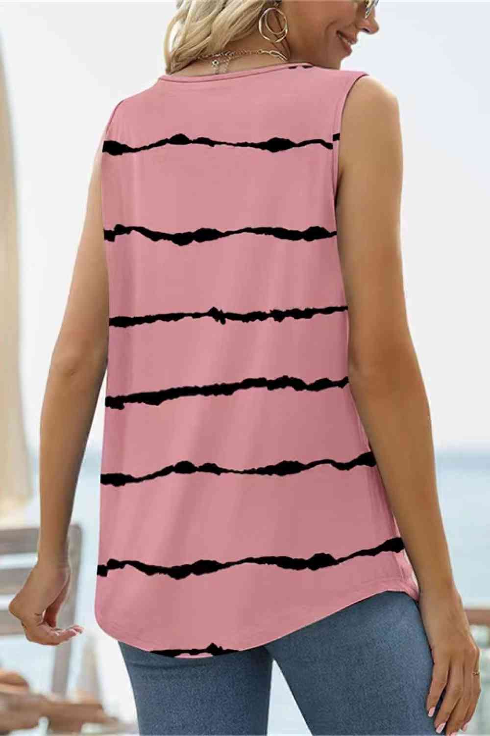 Stilla | Square Hals Buet Kant Tank