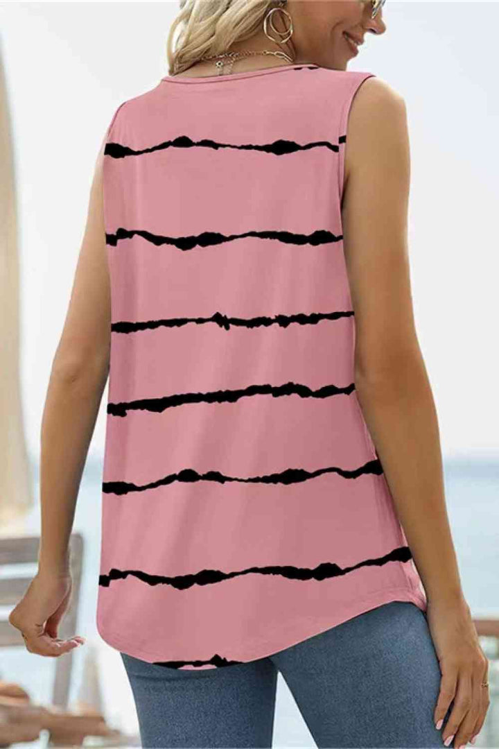 Stilla | Square Hals Buet Kant Tank