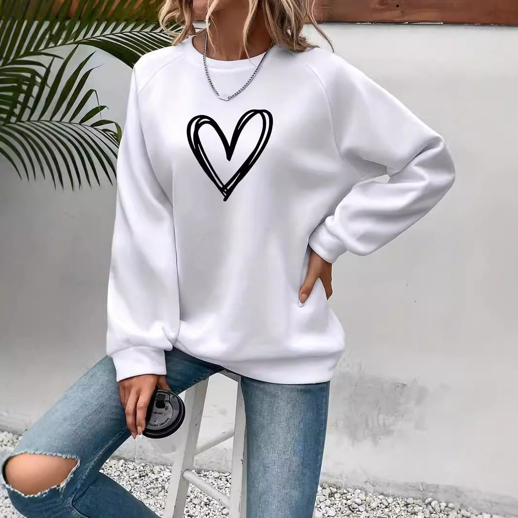 Stilla | Print Rundhals-Langærmet Sweatshirt