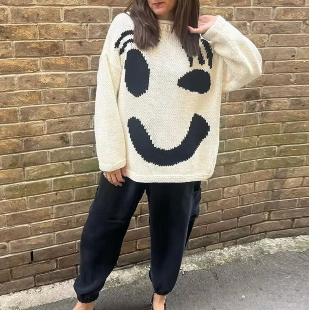 Stilla | Komfortabel Oversize Bomuldsstrik Sweater