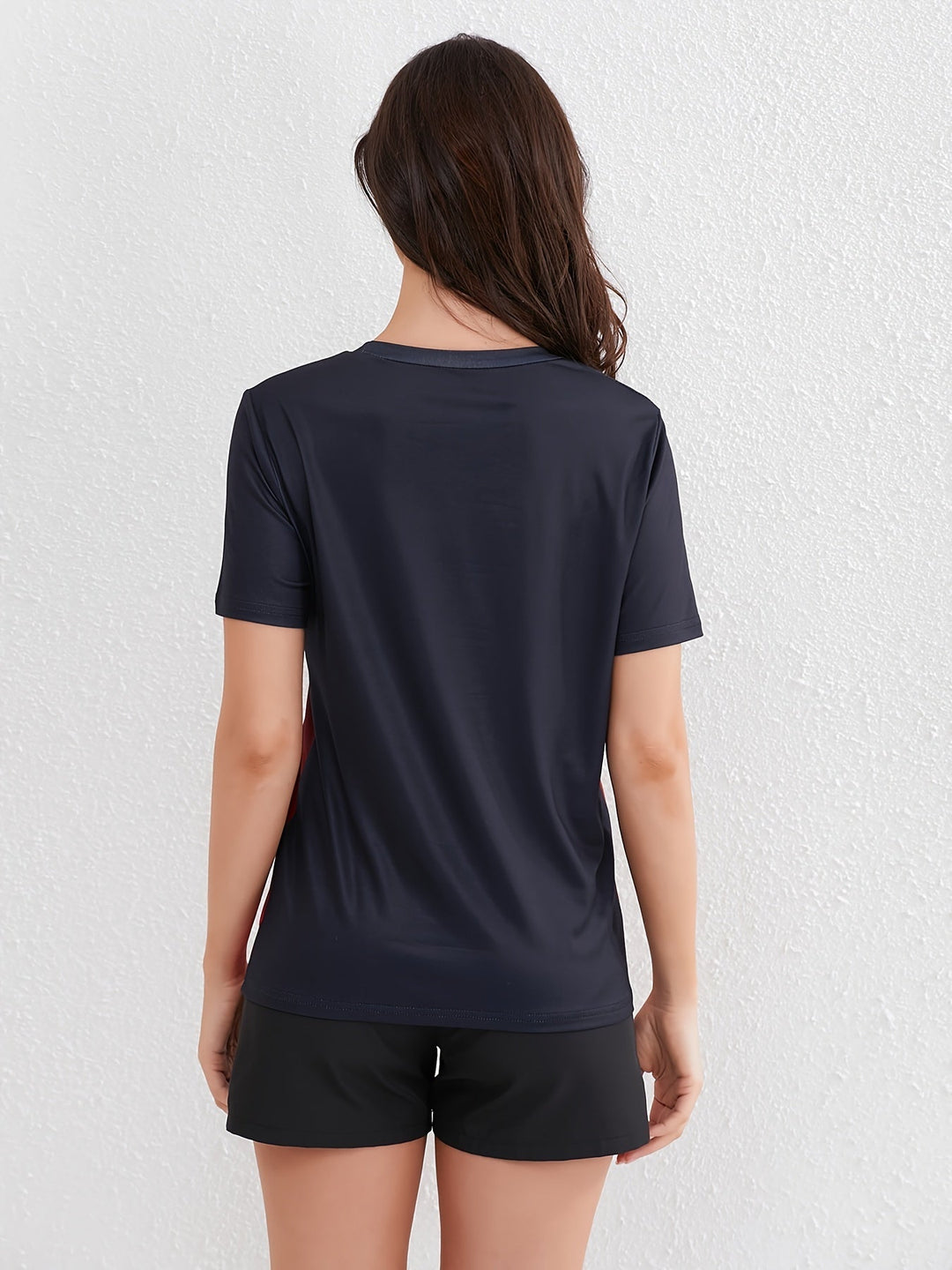 Skovae | Damer Ombre Sport T-Shirt med Korte Ærmer