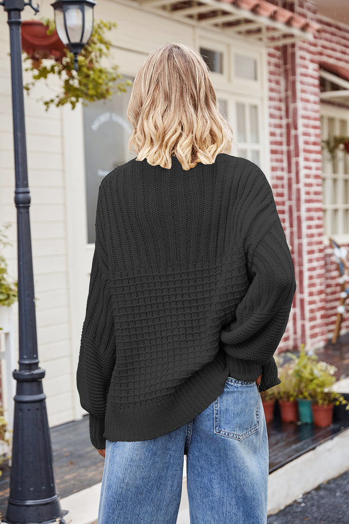 Stilla | Drop Shoulder Lantern Sleeve Sweater
