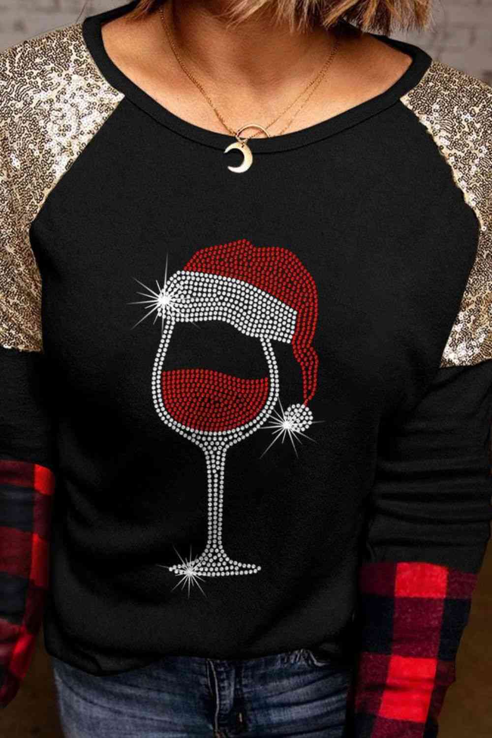 Stilla | Paillet Langærmet T-shirt