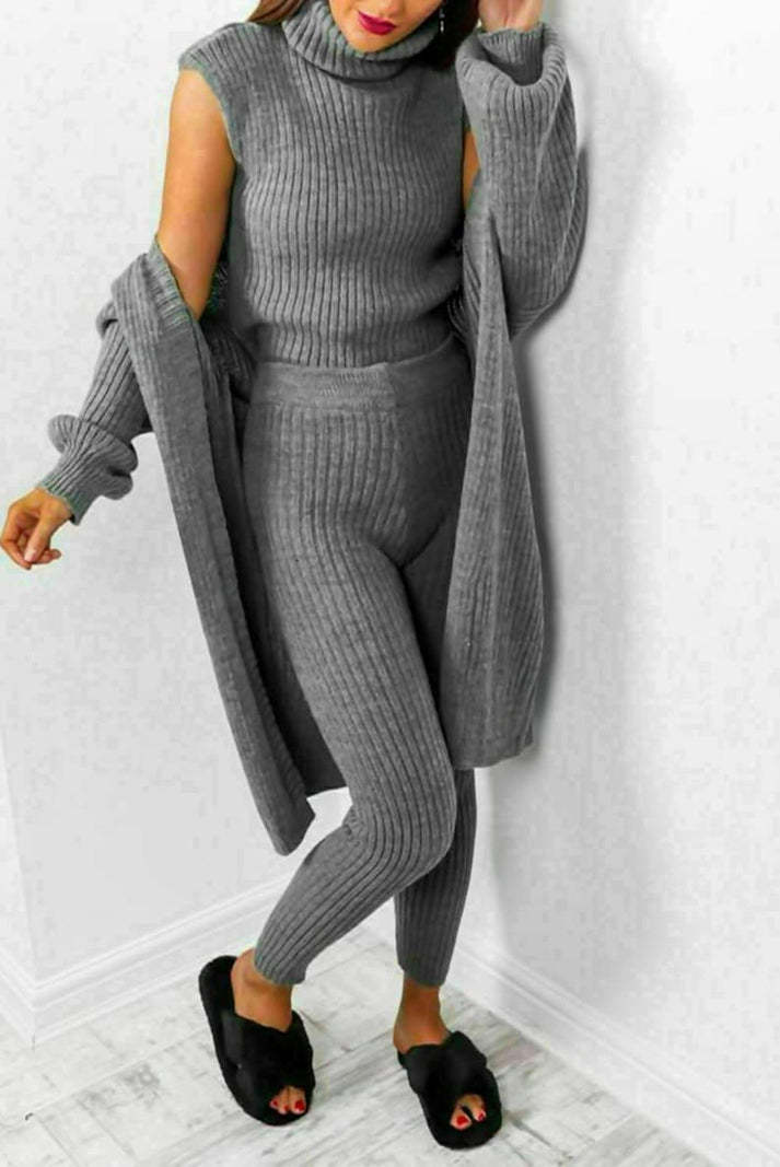 Stilla | 3-Delt Strik Loungewear