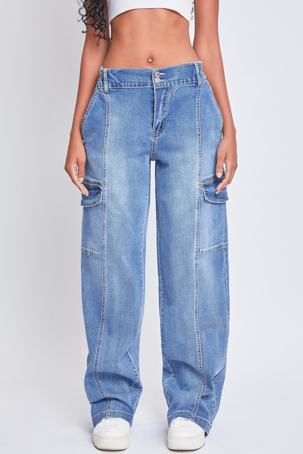 Stilla | Jeanswear High-Rise Straight Cargo Jeans