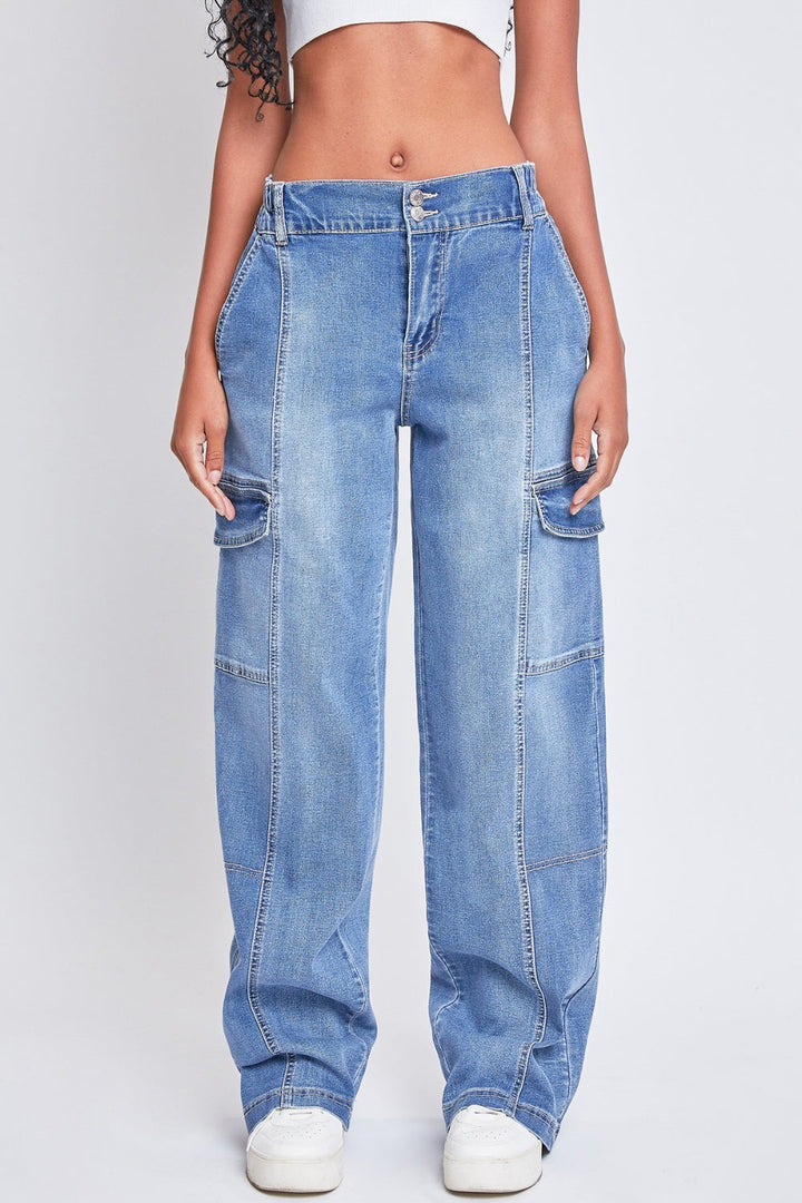 Stilla | Jeanswear High-Rise Straight Cargo Jeans