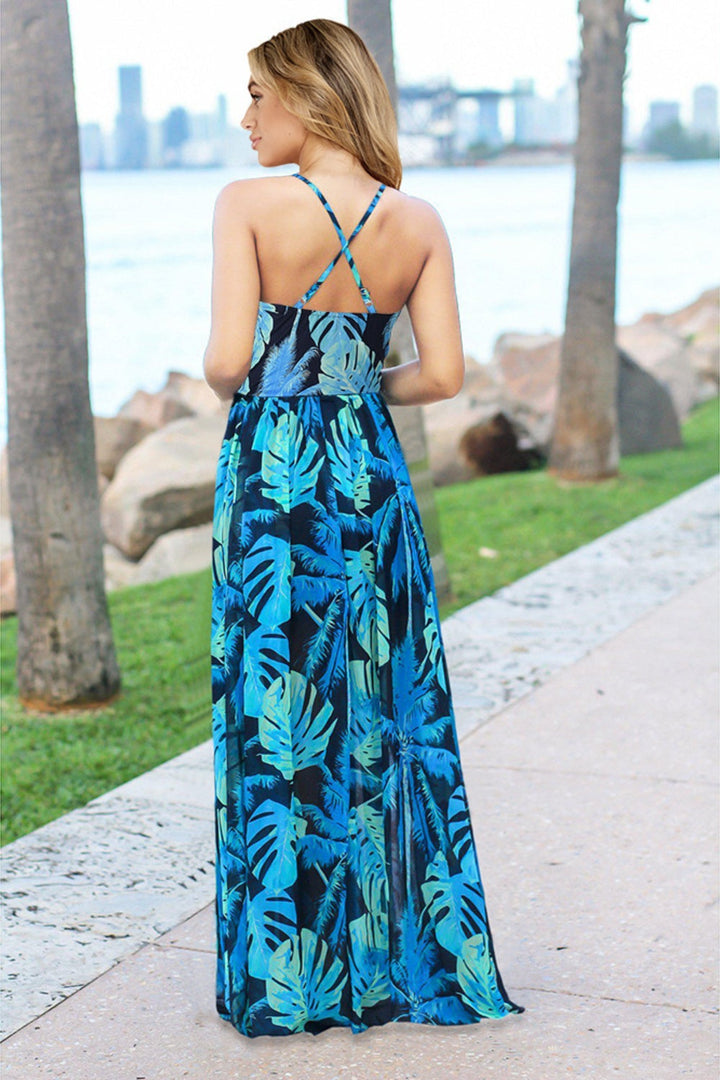 Stilla | Square Neck Maxi Cami Kjole