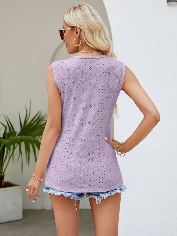 Stilla | Blonde Detalje V-Hals Tank