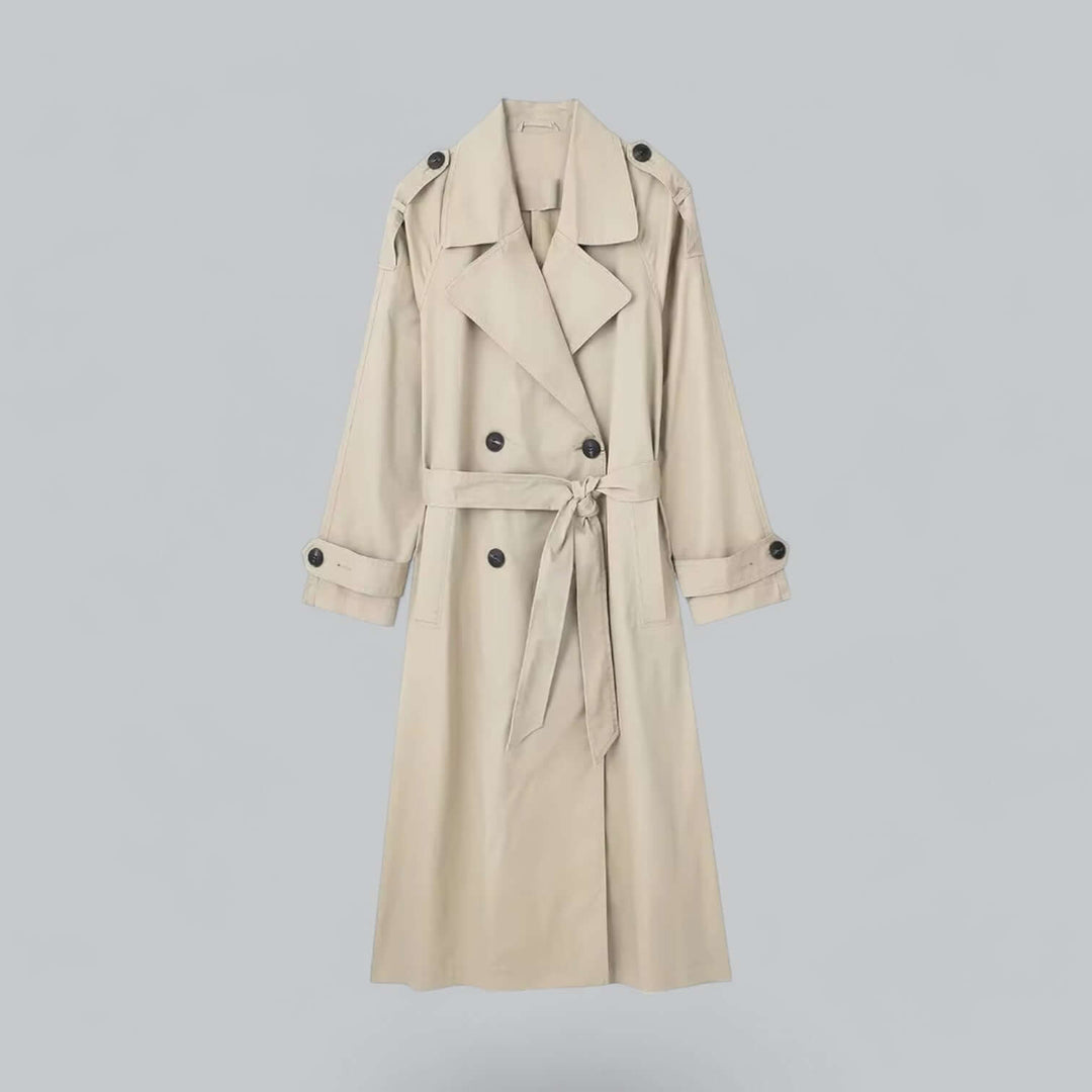 Stilla | Elegant dobbeltforet dames-trenchcoat med bælte