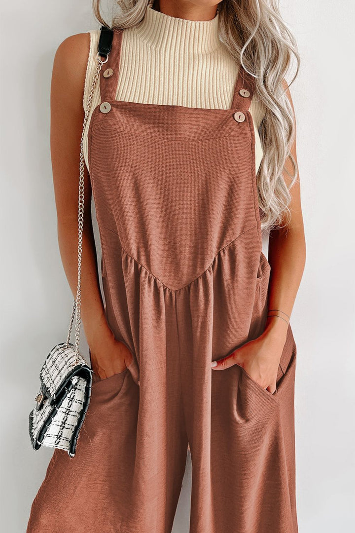 Stilla | Strikket Bred Ben Overalls Med Lommer