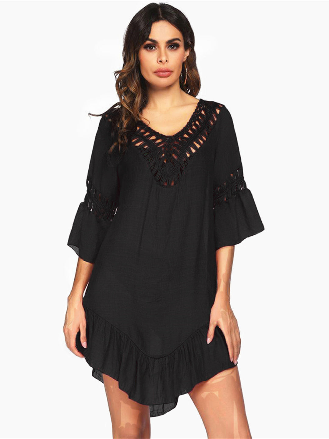 Stilla | Cutout Trekvart Ærme Cover up