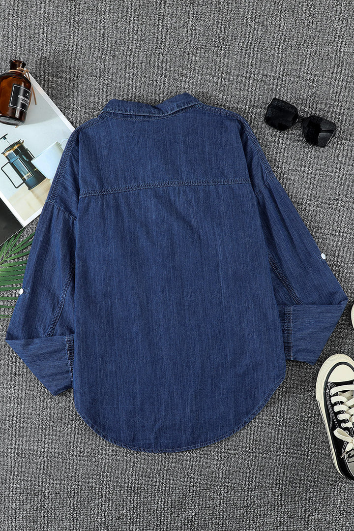 Stilla | Knap-op Krave Denim Top