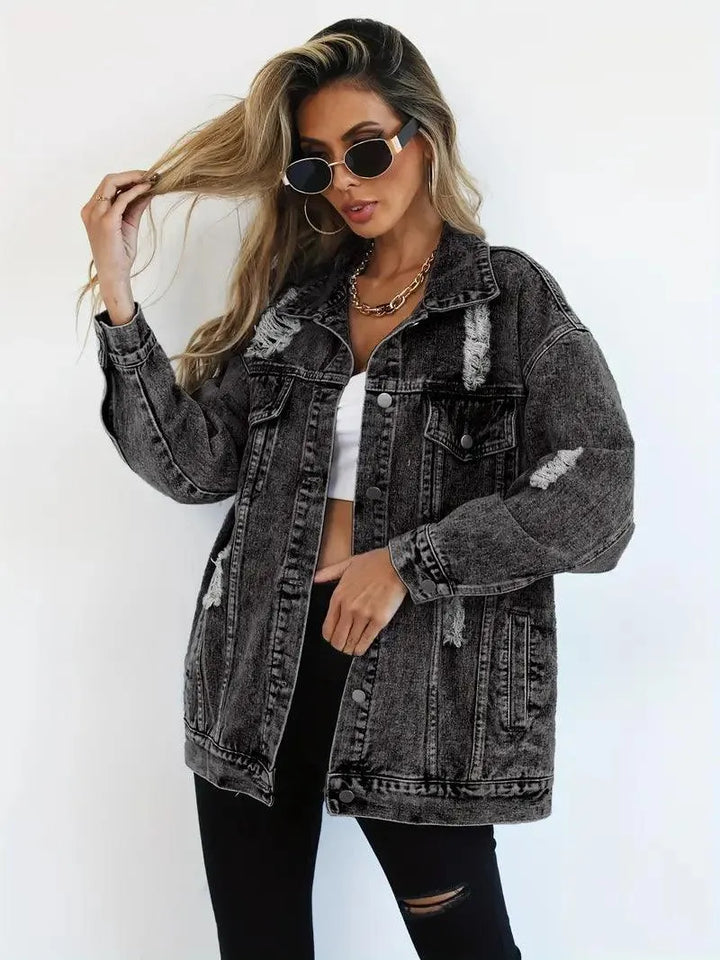 Stilla | Oversized Jeansjakke til damer